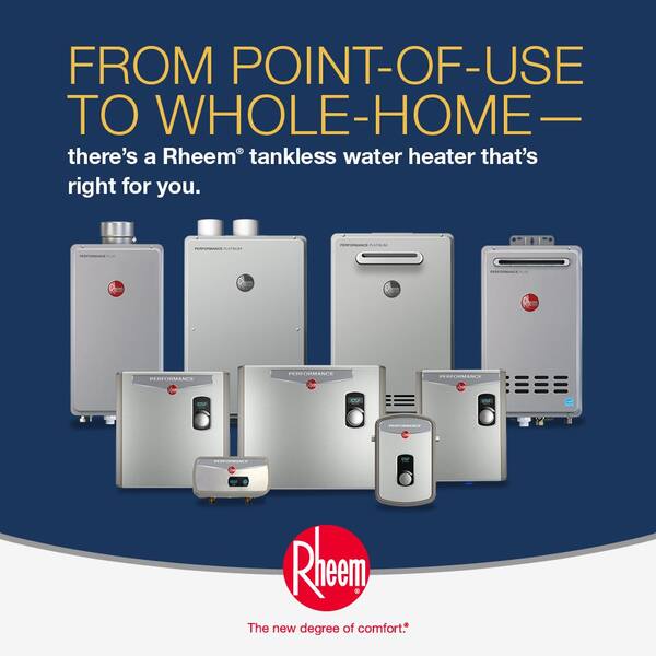 Rheem Performance Plus 8.4 GPM Liquid Propane Indoor Tankless Water Heater  ECO180DVLP3-1 - The Home Depot