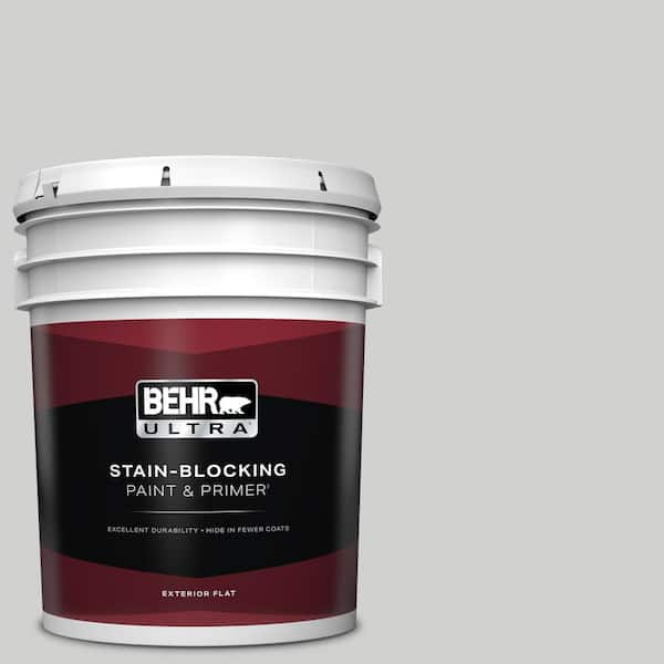 BEHR ULTRA 5 gal. #N520-1 White Metal Flat Exterior Paint & Primer