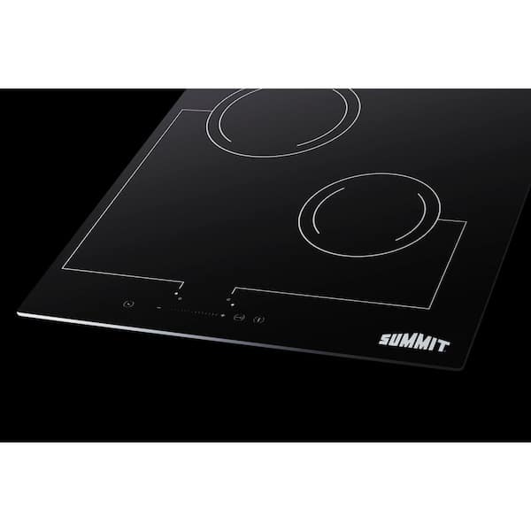 Summit Appliance 13.38 in. W Built-In Induction Modular Cooktop in Black  with 2 Elements, 115V SINC2B120E - The Home Depot