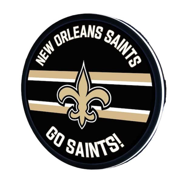 Evergreen New Orleans Saints 15 in. Round Plug-in LED Lighted Sign