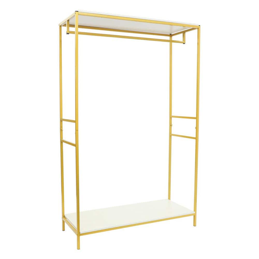 Gold Wedding Dress Display Stand Gold Heavy Duty Garment Rack - 80x160cm  Standing Display Rack For Retail Stores & Weddings Freestanding Display Rack
