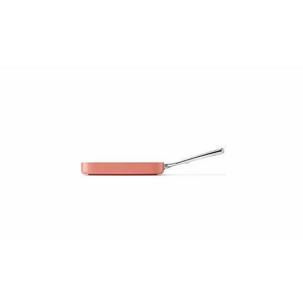 CARAWAY HOME Square 1-Piece Ceramic Nonstick Grill Pan in Perracotta