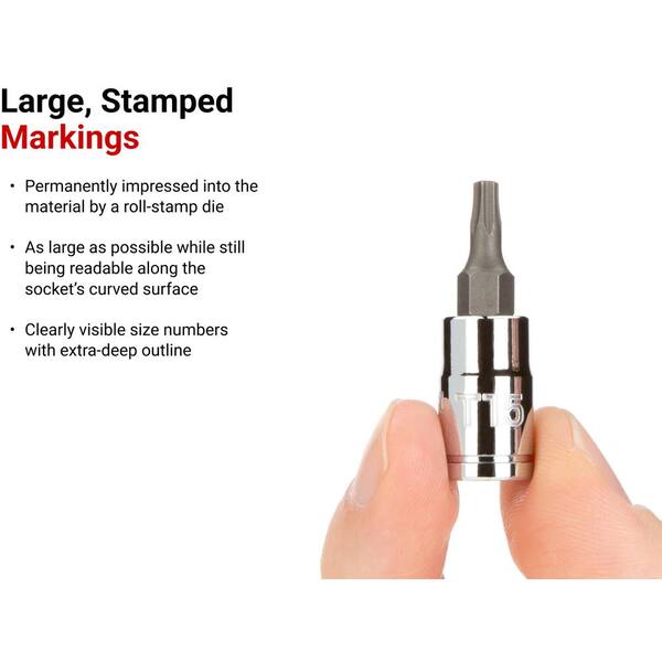 TEKTON 1/4 in. Drive x T7 Torx Bit Socket SHB04207 - The Home Depot
