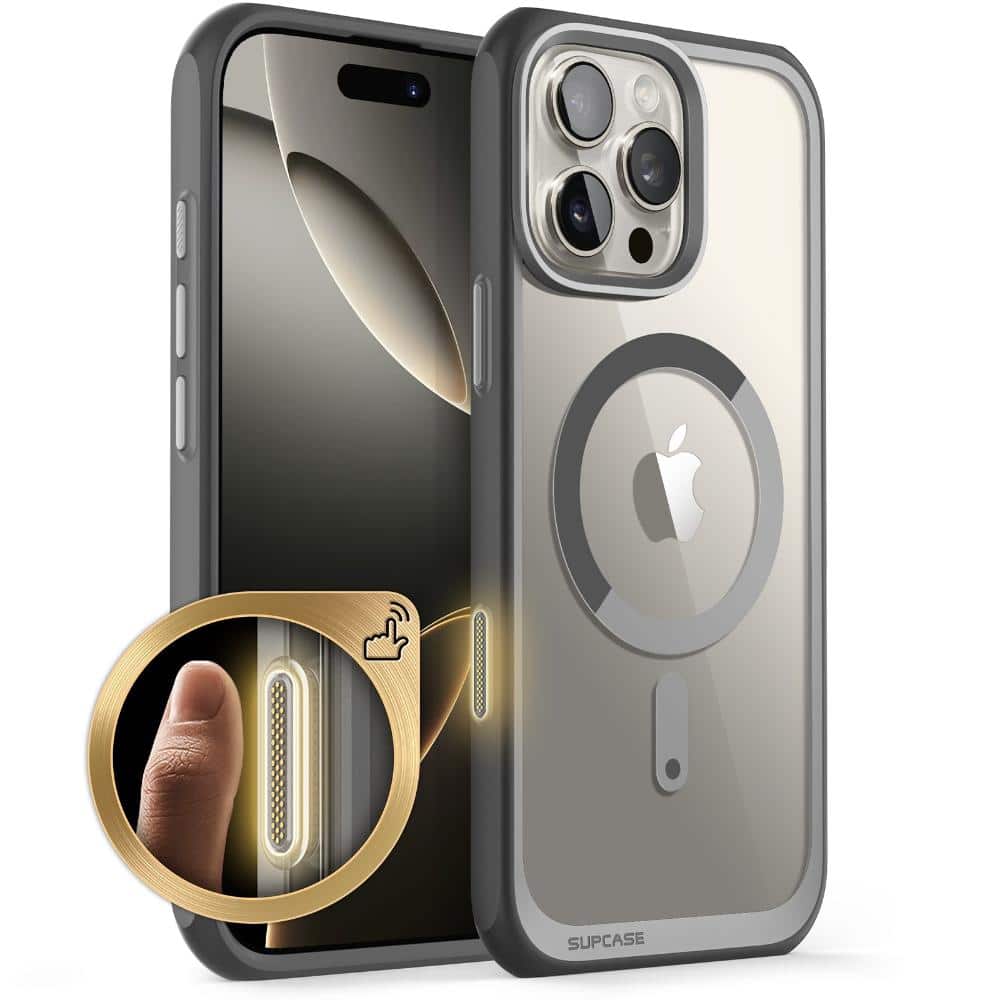 iPhone 16 Pro Max 6.9 inch Unicorn Beetle MAG Slim Clear MagSafe Camera Control Button Case-Gray price history on PriceWatchPro