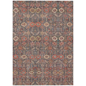 Chantille ACN574 Red 10 ft. x 14 ft. Machine Washable Indoor/Outdoor Geometric Area Rug