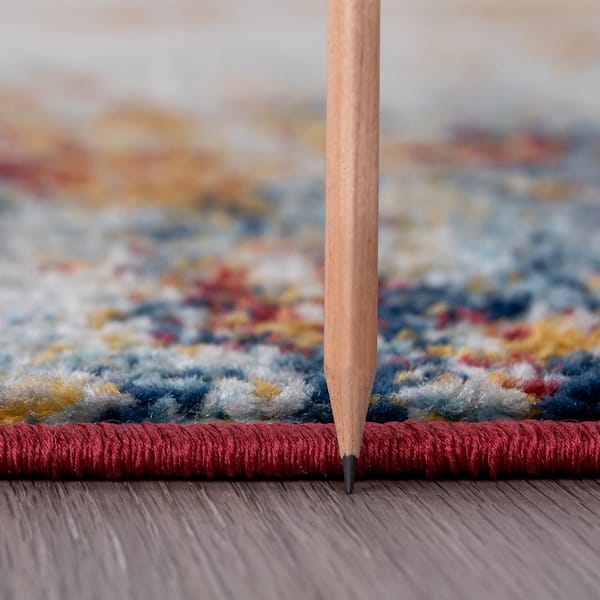 Diamond Abstract Multi-Color 9 ft. x 12 ft. Indoor Area Rug