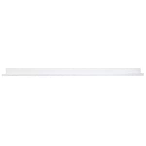 48 in. W x 4.5 in. D x 3.5 in. H White Extended Size Picture Ledge