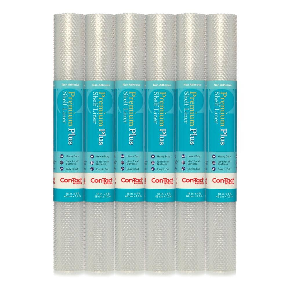 ConTact Premium Plus 18 in. x 4 ft. Nova Crystal Clear NonAdhesive