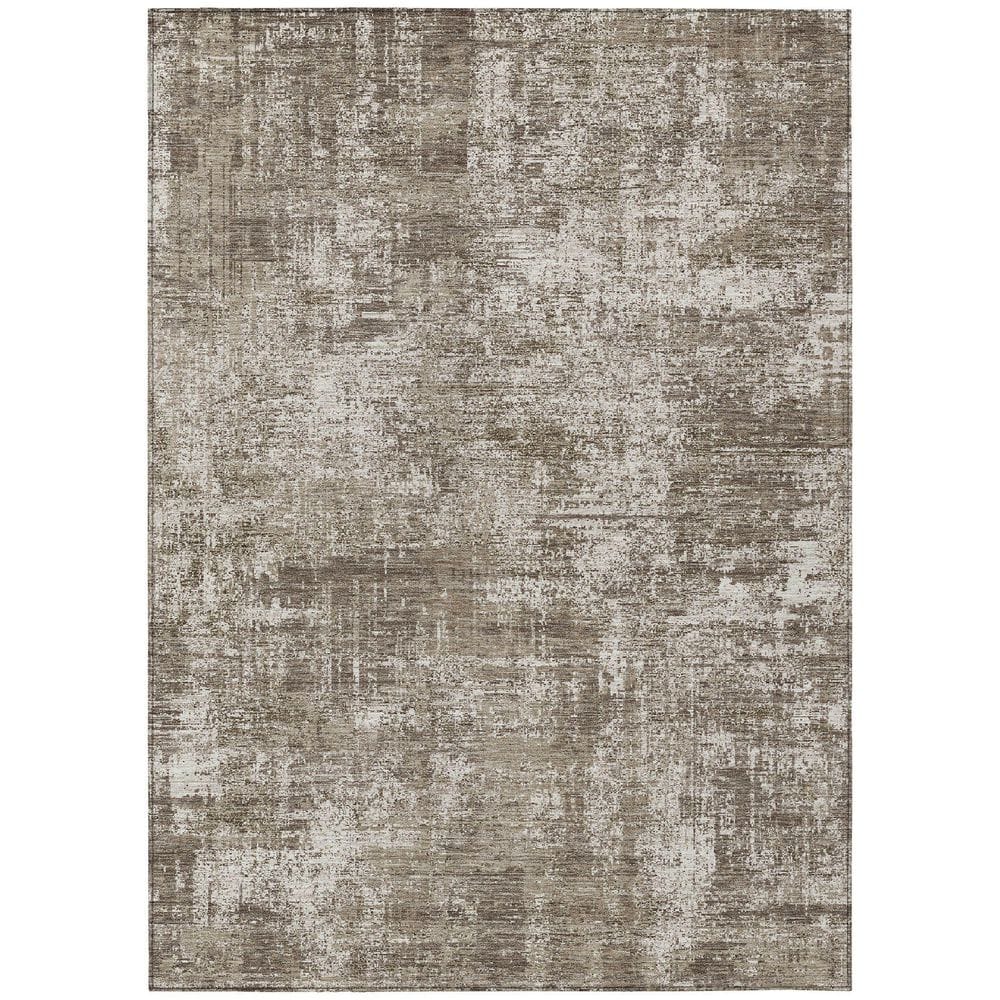 Chantille Machine Washable Indoor/Outdoor Abstract ACN2693 Brown 3 ft. x 4 ft. Area Rug price history on PriceWatchPro