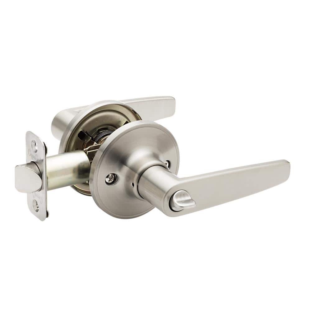 Copper Creek Daley Satin Stainless Privacy Bed/Bath Door Handle DL1230SS  The Home Depot