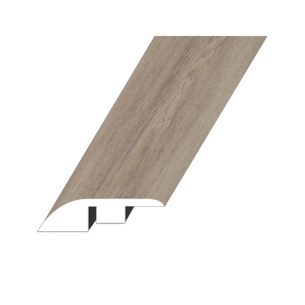 null Domaine Metallic Taupe 0.5 in. T x 1.5 in. W x 94.5 in. L Vinyl Reducer Molding