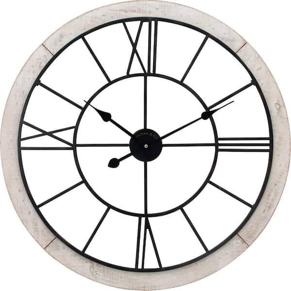 FirsTime & Co. 27 in. Timeworn Farmhouse Clock