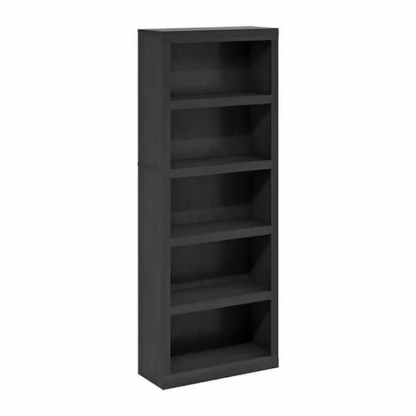Furinno 63.54 in. Tall Blackwood Wood 5-Shelf Bookcase