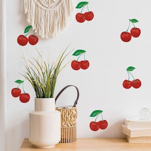 Cherry Peel and Stick Wall Decals (Set of 7)