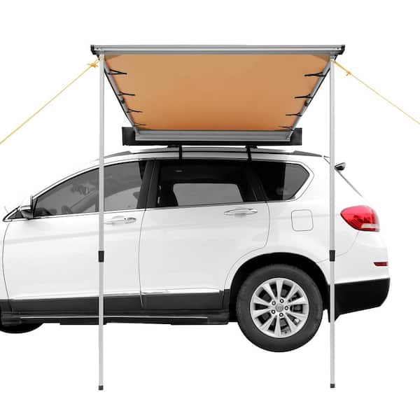 SVOPES 4.6 ft. x 6.6 ft. Car Side Awning, Retractable Vehicle Shade with UV50+ Waterproof Storage Bag, Suitable for Truck, SUV
