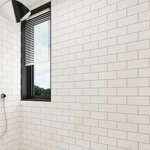 Alabaster 3 in. x 6 in. x 8mm Glass Subway Wall Tile (5 sq. ft./Case)