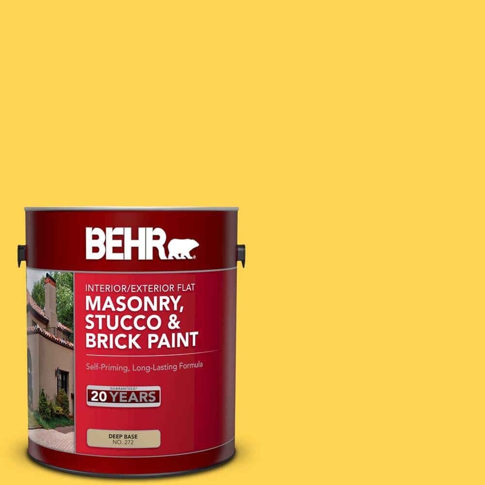 1 gal. #P300-6 Buzz-in Flat Interior/Exterior Masonry, Stucco and Brick Pai