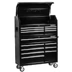 Husky 46 in. 14-Drawer Tool Chest and Cabinet Combo in Black H46CH6TR8 ...