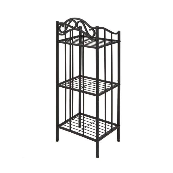 Better Living Aluminum Glide Shower Shelf in Black 11680 - The Home Depot