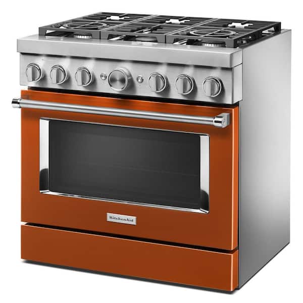 KitchenAid Dual Fuel Range (KFDC506JSC) - Scorched Orange KitchenAid Dual Fuel Range (KFDC506JSC) - Scorched Orange