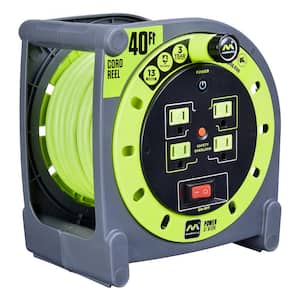 40 ft. 14/3 Case Cord Reel with 4-Outlets