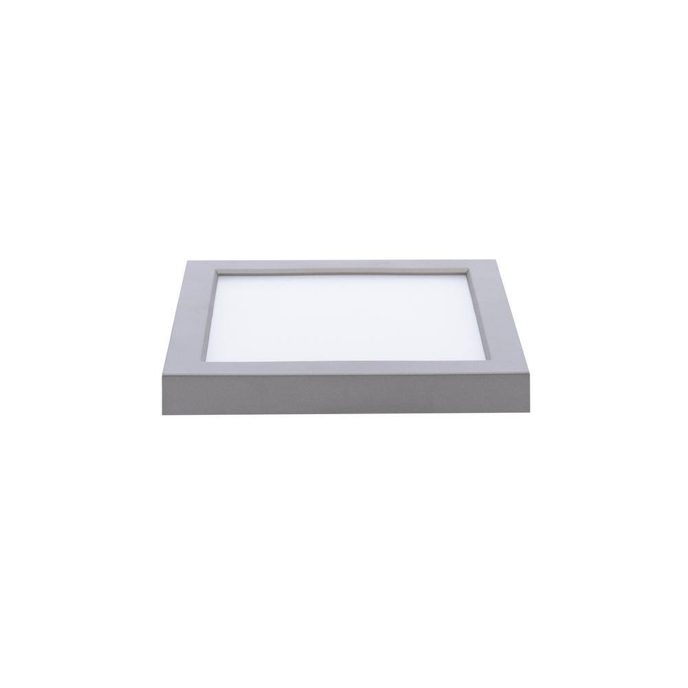 Ultra-Slim Nickel Square 5in LED Energy Star Flush Mount