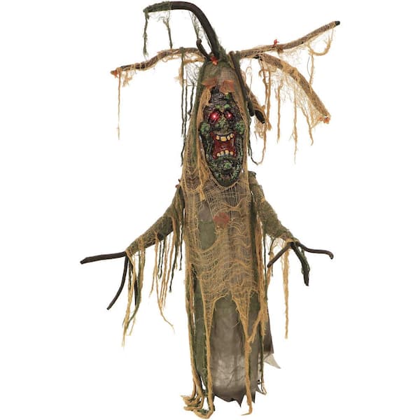 Haunted Hill Farm 6.25 ft. Animated Tree Man, Indoor or Covered ...