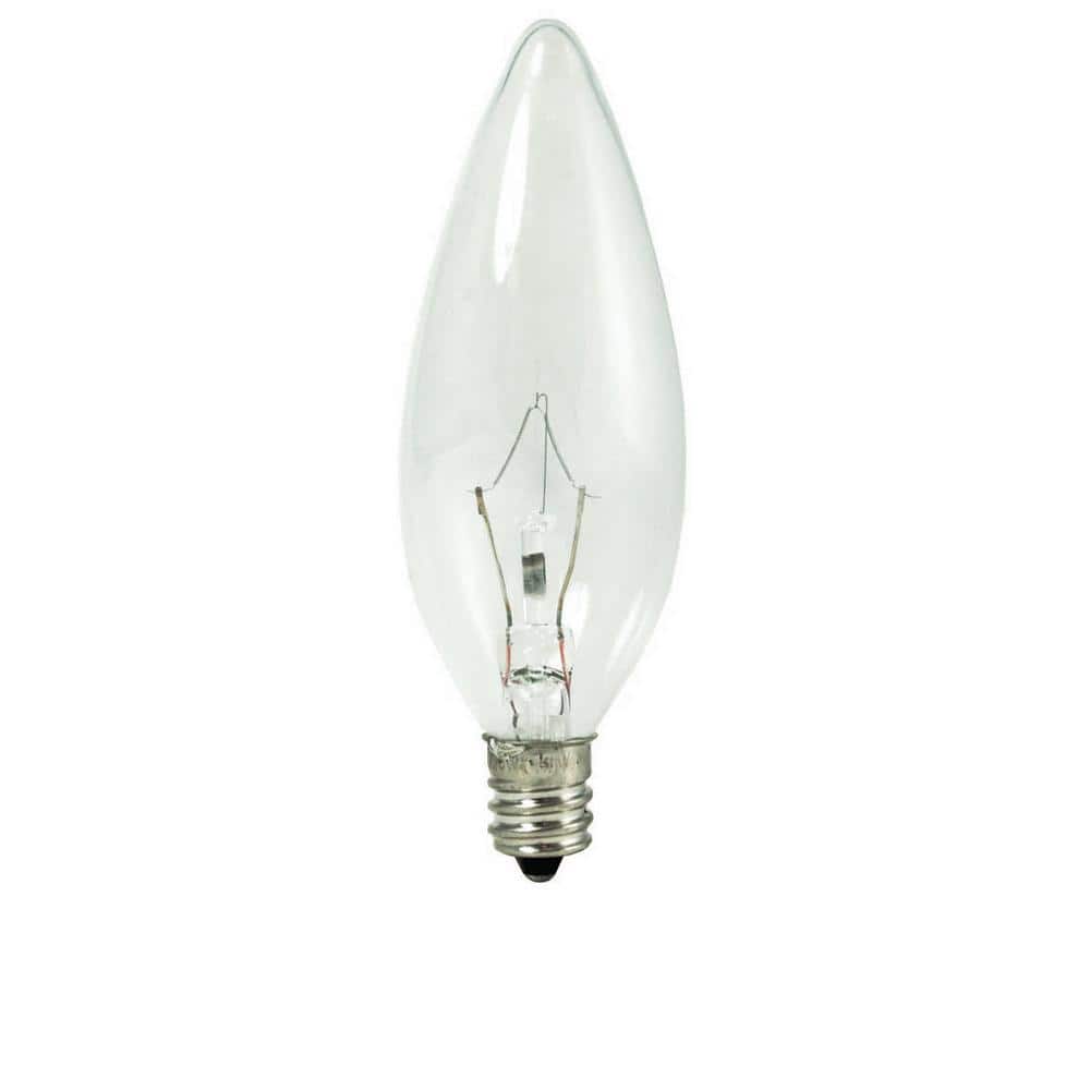 Krystal Touch 60-Watt B10 Krypton Light Bulb with Candelabra Screw (E12) Ba