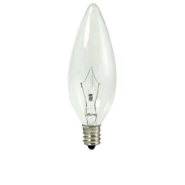 Bulbrite Krystal Touch 60-Watt B10 Krypton Light Bulb with Candelabra Screw (E12) Base, Clear, 2700K, (20-Pack)