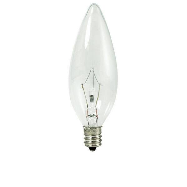 Bulbrite Krystal Touch 60-Watt B10 Krypton Light Bulb With Candelabra ...