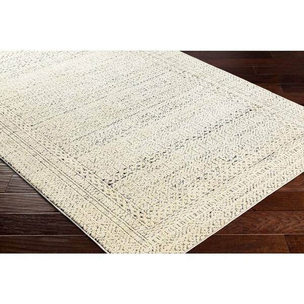 La Boheme Cream/Black Global 2 ft. x 4 ft. Indoor Area Rug