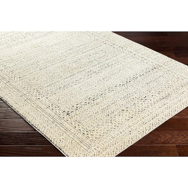 La Boheme Cream/Black 8 ft. x 10 ft. Global Indoor Area Rug