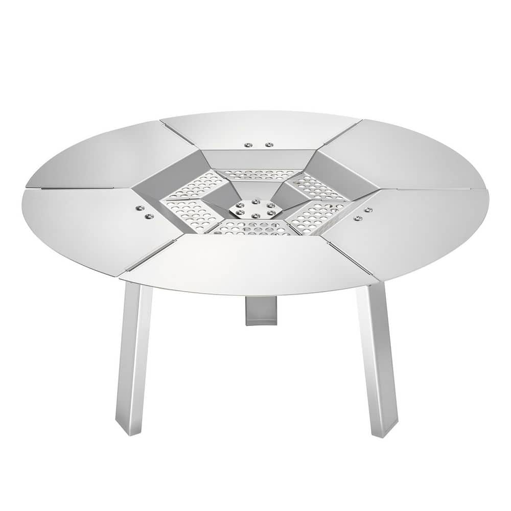 VEVOR Fire Pit Heat Deflector, 20 in. Bonfire Round, 304 Stainless ...