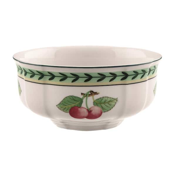Villeroy & Boch French Garden 7.5 oz. White and Yellow Porcelain Soup Bowl