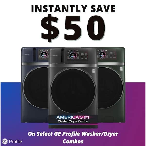 Profile 4.6 cu. ft. Smart UltraFast Electric Washer and Dryer Combo in White with Ventless Heat Pump Technology