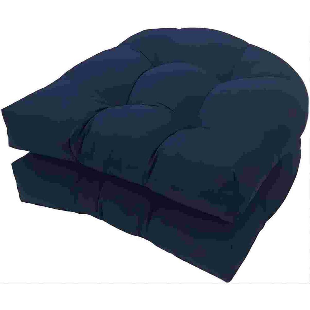 18.9 in. x 18.9 in. U-Shape Cushions Outdoor Indoor Tufted Seat Cushions fo