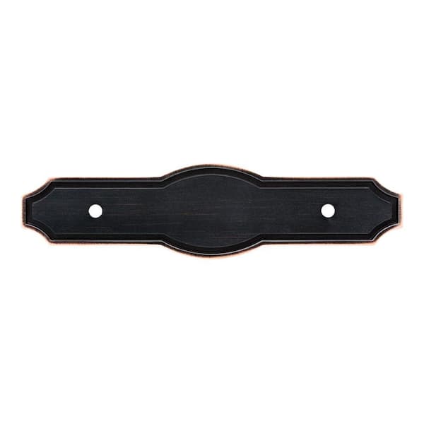 Liberty Pryce 3 in. (76mm) Center-to-Center Venetian Bronze with Copper Highlights Drawer Pull Backplate