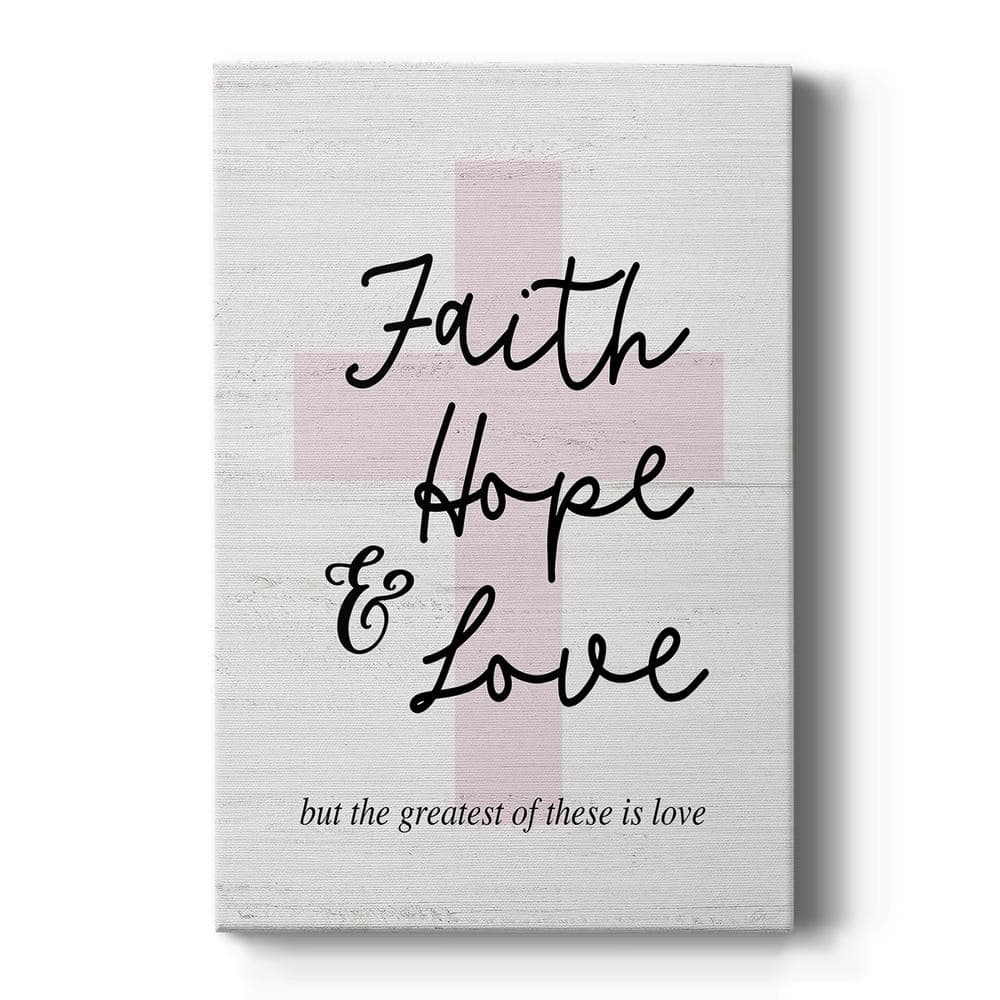 Wexford Home Faith Hope and Love Cross by Wexford Homes Unframed Giclee  Home Art Print 18 in. x 12 in. WC03-46609-R - The Home Depot, image size:1000x1000