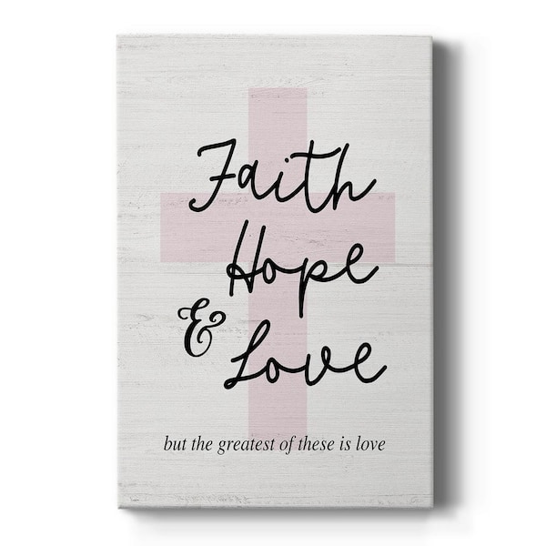 Wexford Home Faith Hope and Love Cross by Wexford Homes Unframed Giclee Home Art Print 12 in. x 8 in.