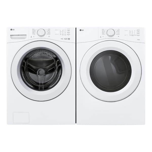 4.5 cu. ft. White Front Load Washer and 7.4 cu. ft. Dryer Set