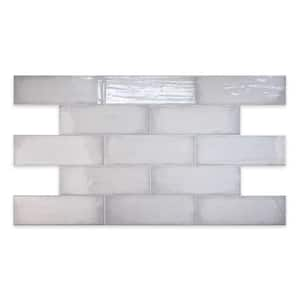 Sake Rectangle Pearl 3 in. x 9 in. Smooth Glossy Ceramic Artistic Subway Wall Pool Tile (7.99 sq. ft./44-piece case)