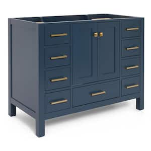 Cambridge 42 in. W x 21.5 in. D x 34.5 in. H Freestanding Bath Vanity Cabinet Only in Midnight Blue