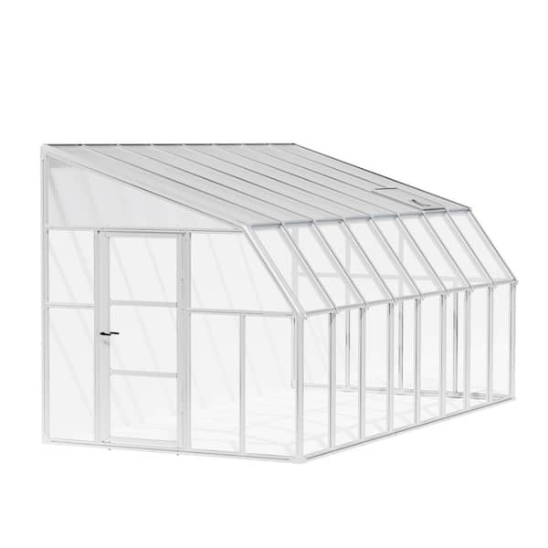 Sun Room 8 ft. x 16 ft. White/Clear Patio Enclosure and Solarium