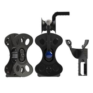 100 ft. 12/3 Cord and Air Hose Reel System 2 Storage Cassette Reels Cord Hose Guide/Winder and 2 Wall Storage Mounts