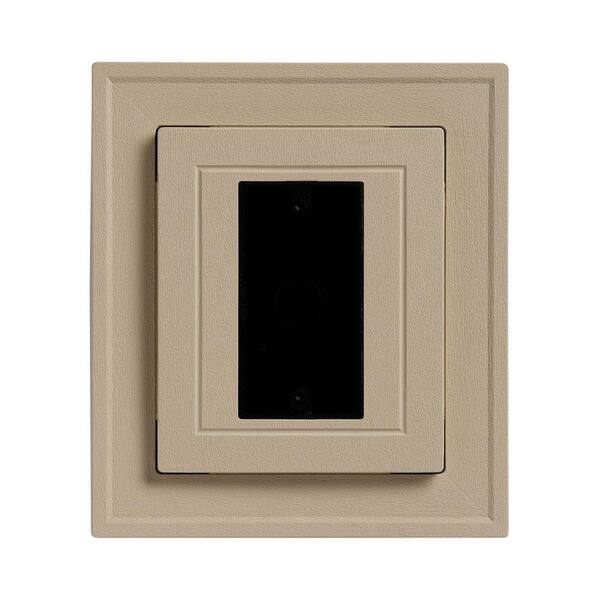 Ply Gem 8.5 in. x 7.5 in. Wicker Electrical Mounting BlockEBLCKHA7H The Home Depot