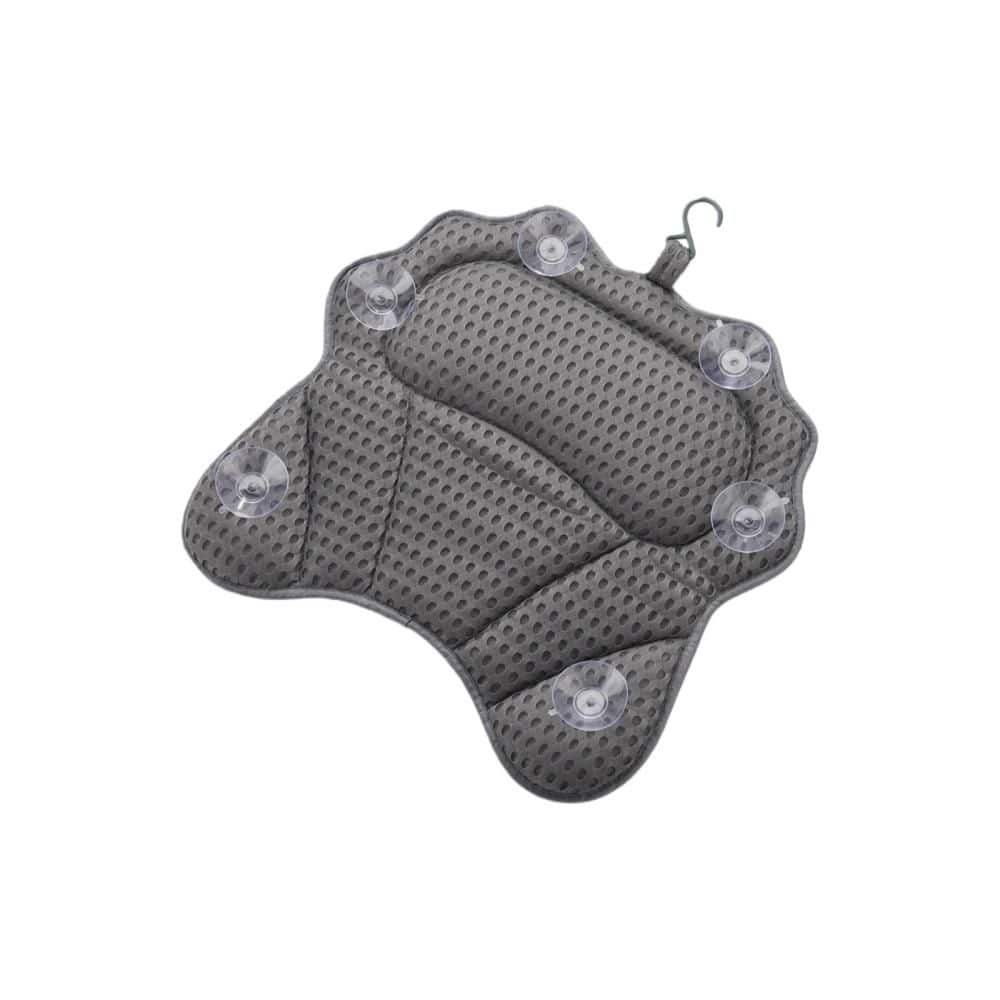 Ergonomic Bath Pillow with 6 Powerful Suction Cups and Head, Neck, Shoulder, Back Support, Fits All Bathtub, Gray price history on PriceWatchPro