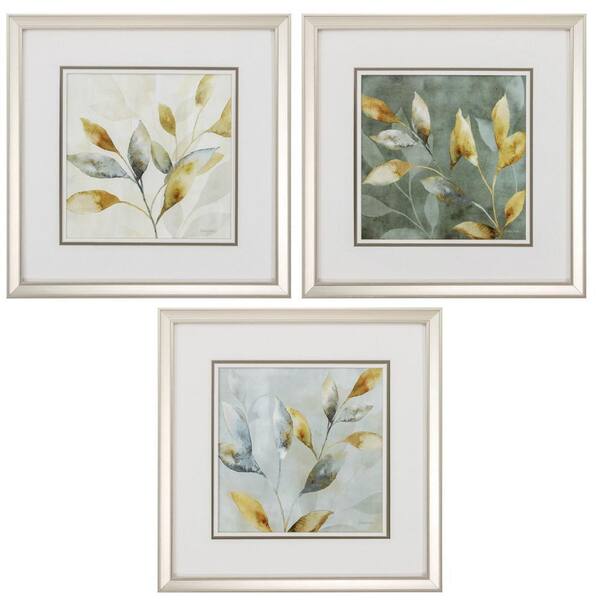 Photo Size 8 in. x 10 in. Champagne Gold Color Gallery Frame (Set of 3 ...