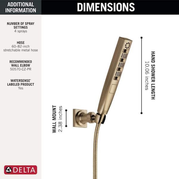 Delta H2Okinetic Gold 4-Spray Patterns 1.75 GPM 1.43 in