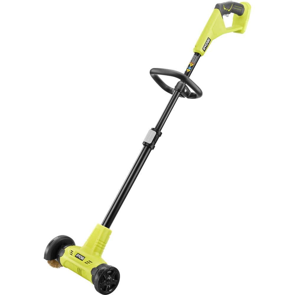 RYOBI ONE+ 18V Patio Cleaner with Wire Brush Edger (Tool Only) P2905BTL -  The Home Depot