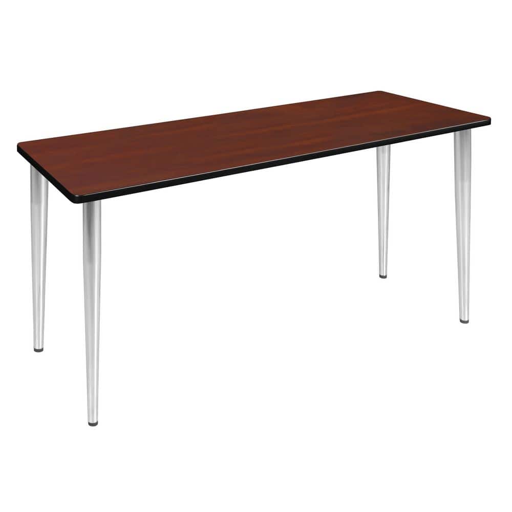 Kahlo 66 in. x 24 in. Cherry Top Training Seminar Table Desk, Chrome Tapered Legs price history on PriceWatchPro